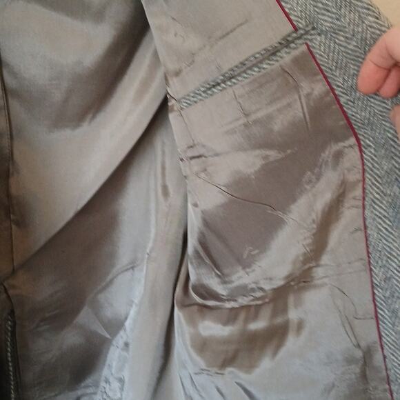 Vintage Larry Mahan's Cowboy Collection Gray Tweed Sports Coat Blazer - Picture 6 of 7